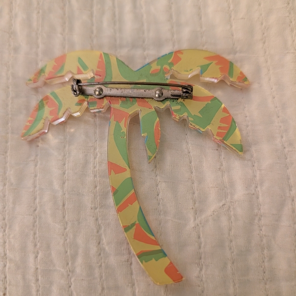 Colorful Palm Tree Brooch - Picture 2 of 2